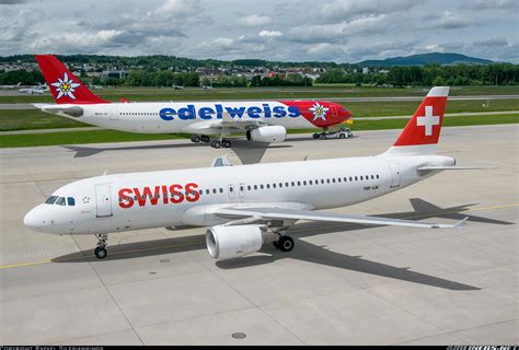 Swiss International Air Lines Fleet of A320 (Active) .